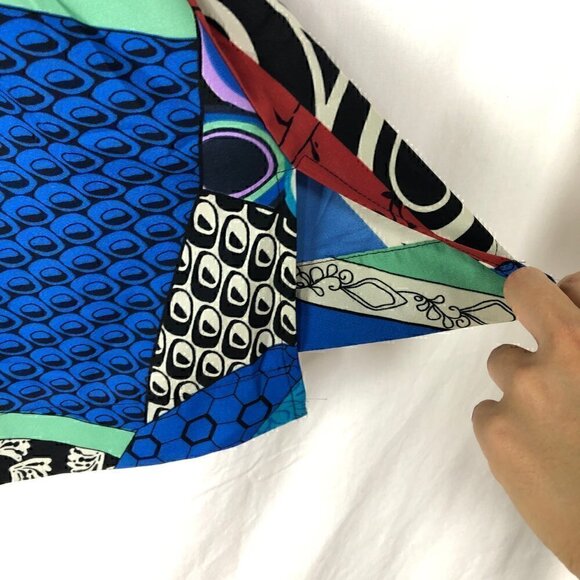 Vintage Matty M Pattern Block Summer Blouse - Picture 4 of 6